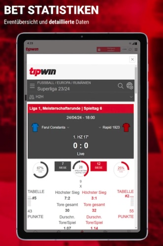 Beispielfoto der Tipwin App