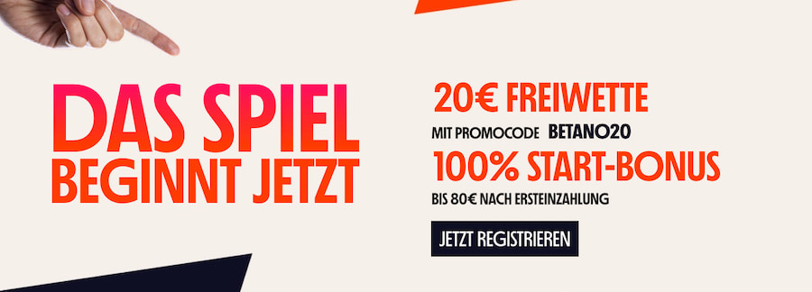 Sportwetten Bonus Code bei Betano