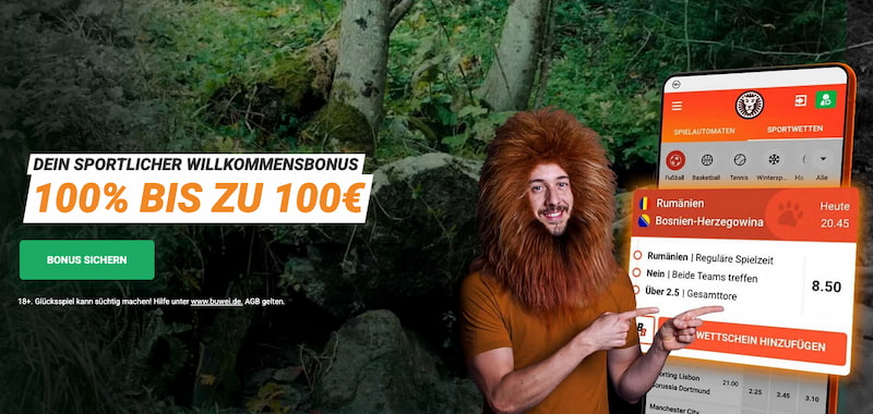 Bis zu 100€ Willkommensbonus von Leovegas